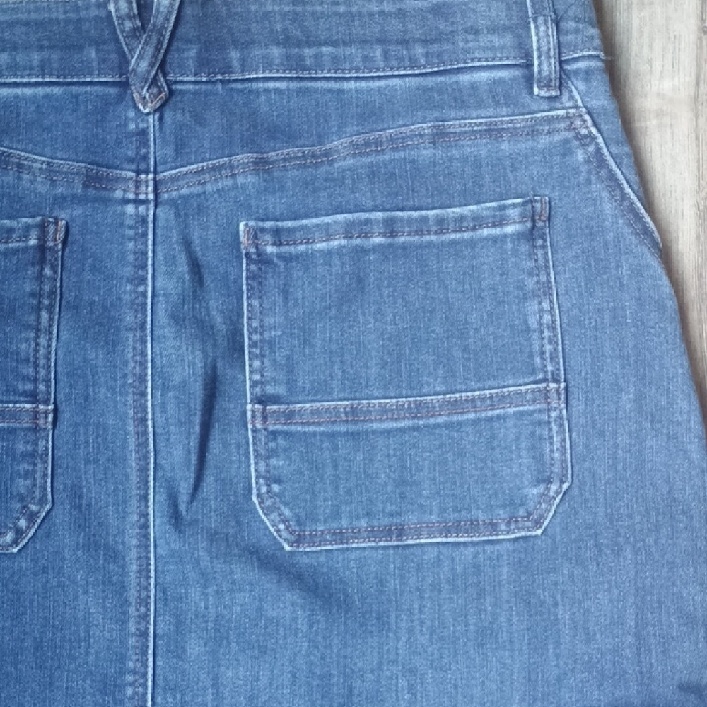 Democracy Blue Denim Cargo Skirt New With Tags - Picture 4 of 9